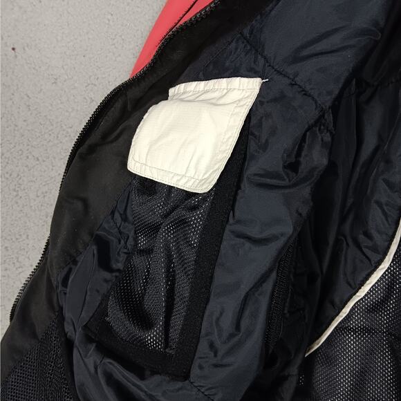 Rossignol Ski Jacket Red and White Size Medium Men's Hooded Zippered Pockets - Picture 12 of 16